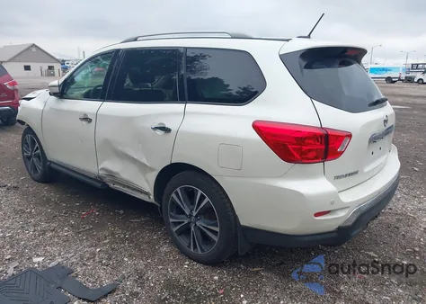 2018 Nissan Pathfinder Platinum z USA, uszkodzony, nr VIN 5N1DR2MM1JC612848